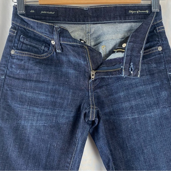 Citizens of Humanity By Jerome Dahan Dita Jeans Petite Bootcut Size 24 Blue Wash - Picture 5 of 16